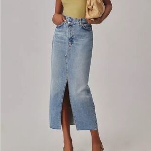 Reformation Nila Denim Maxi Skirt
